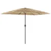 Image de vidaXL Parasol de jardin avec mât en acier marron 300x200x250 cm4005093
