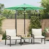 Image de vidaXL Vidaxl Parasol De Jardin Avec Mât En Acier Vert 223x223x213 Cm