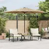 Image de vidaXL Parasol de jardin avec mât en acier marron 288x288x225 cm4005105