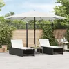 Image de Vidaxl Parasol De Jardin Avec MÃ¢t En Acier Blanc 388x388x248 Cm