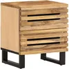 Image de vidaXL Vidaxl Table De Chevet 40x33x46 Cm Bois De Manguier Massif Brut