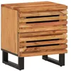 Image de vidaXL Table de chevet 40x34x46 cm bois d'acacia massif377428