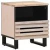Image de vidaXL Table de chevet 40x34x46 cm bois de manguier massif blanchi377472