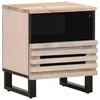 Image de vidaXL Table de chevet 40x33x46 cm bois de manguier massif blanchi