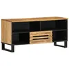 Image de vidaXL Meuble TV 100x34x46 cm bois massif de manguier brut377514