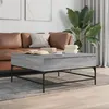 Image de vidaXL Table basse sonoma gris 95x95x45 cm bois d'ingénierie et métal3217067