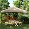 Image de vidaXL Vidaxl Tente De Réception Pliable Escamotable Taupe 292x292x315 Cm