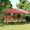 Image de Vidaxl Tente RÃ©ception Pliable Escamotable Terre Cuite 580x292x315 Cm