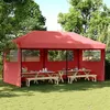 Image de vidaXL Tente de réception pliable escamotable avec 3 parois latérales