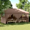 Image de vidaXL Tente de réception pliable escamotable avec 4 parois latérales