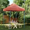 Image de vidaXL Vidaxl Tente Réception Pliable Escamotable Terre Cuite 200x200x306 Cm