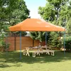Image de vidaXL Vidaxl Tente De Réception Pliable Escamotable Orange 410x279x315 Cm