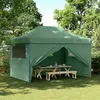 Image de vidaXL Tente de réception pliable escamotable 4 parois latérales vert