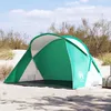 Image de vidaXL Vidaxl Tente De Plage Vert D'eau Escamotable Imperméable