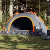 Image de vidaXL Vidaxl Tente De Camping 3 Personnes Gris Et Orange Libération Rapide