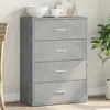 Image de vidaXL Buffet gris béton 60x31x84 cm bois d'ingénierie840502