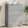 Image de vidaXL Buffet gris bÃ©ton 60x31x84 cm bois d'ingÃ©nierie