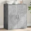 Image de vidaXL Buffet gris béton 79x38x80 cm bois d'ingénierie840516