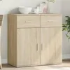 Image de vidaXL Buffet chêne sonoma 79x38x80 cm bois d'ingénierie840522