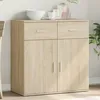 Image de vidaXL Buffet chÃªne sonoma 79x38x80 cm bois d'ingÃ©nierie
