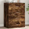 Image de vidaXL Buffet chÃªne fumÃ© 60x39x80 cm bois d'ingÃ©nierie