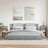 Image de vidaXL Tables de chevet 2 pcs gris bÃ©ton 35x34x65 cm bois ingÃ©nierie