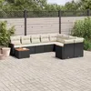 Image de Vidaxl Salon De Jardin 10 Pcs Avec Coussins Noir RÃ©sine TressÃ©e