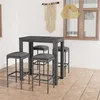 Image de Vidaxl Salon De Jardin Avec Coussins 8 Pcs Beige RÃ©sine TressÃ©e