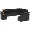 Image de vidaXL Vidaxl Salon De Jardin 10 Pcs Avec Coussins Noir Résine Tressée