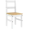 Image de vidaXL Vidaxl Chaises À Manger Lot De 2 Panama Blanc Bois Massif De Pin