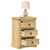 Image de vidaXL Table de chevet Corona 45x35x64 cm bois de pin massif
