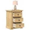 Image de vidaXL Table de chevet Corona 53x39x66 cm bois de pin massif4005659