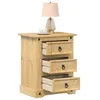 Image de vidaXL Table de chevet Corona 53x39x66 cm bois de pin massif