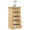 Image de vidaXL Table de chevet Corona 53x39x103 cm bois de pin massif
