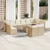 Image de Vidaxl Salon De Jardin Avec Coussins 13 Pcs Beige RÃ©sine TressÃ©e