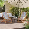 Image de vidaXL Chaises de plage pliables lot de 2 multicolore tissu3214483