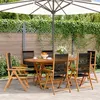 Image de vidaXL Chaises inclinables de jardin lot de 6 noir bois massif acacia3214530