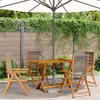 Image de vidaXL Chaises inclinables de jardin lot de 4 gris bois massif acacia3214532