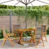 Image de Vidaxl Chaises Inclinables De Jardin Lot De 4 Gris Bois Massif Acacia