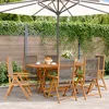 Image de vidaXL Vidaxl Chaises Inclinables De Jardin Lot De 6 Gris Bois Massif Acacia
