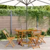 Image de Vidaxl Chaises De Jardin Pliantes Lot De 4 Taupe Tissu Et Bois Massif