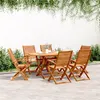 Image de vidaXL Chaises de jardin pliantes lot de 6 57x66x95 cm bois d'acacia3214475