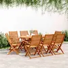 Image de vidaXL Chaises de jardin pliantes lot de 8 57x66x95 cm bois d'acacia