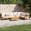 Image de vidaXL Salon de jardin avec coussins 5 pcs Bois d'acacia solide3214859