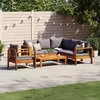 Image de vidaXL Salon de jardin avec coussins 5 pcs Bois d'acacia solide3214862