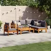 Image de Vidaxl Salon De Jardin Avec Coussins 5 Pcs Bois D'acacia Solide