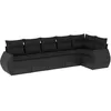 Image de Vidaxl Salon De Jardin 6 Pcs Avec Coussins Noir RÃ©sine TressÃ©e