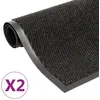 Image de Vidaxl Salon De Jardin 8 Pcs Avec Coussins Noir RÃ©sine TressÃ©e