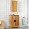 Image de vidaXL Ensemble de meubles de salle de bain 2 pcs bois de pin massif3223458