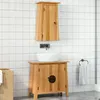 Image de vidaXL Ensemble de meubles de salle de bain 2 pcs bois de pin massif3223459